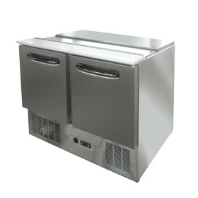 Scanfrost Stainless Steel Saladette Prep Counter